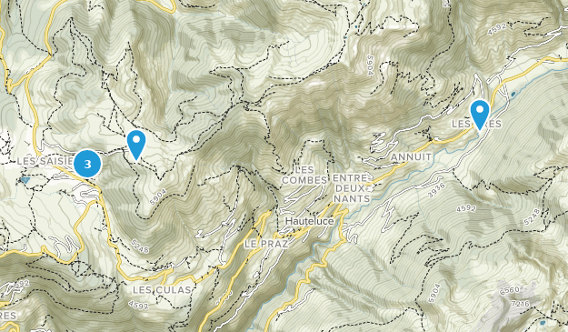 Hauteluce, Auvergne-Rhône-Alpes Map