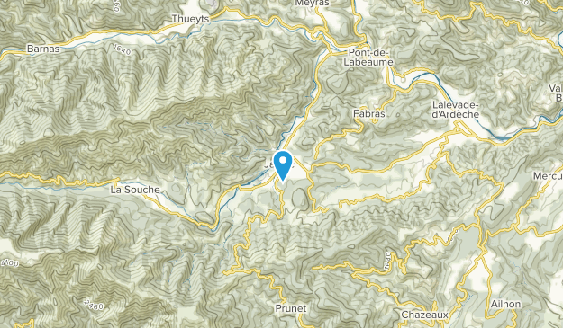 Jaujac, Auvergne-Rhône-Alpes Map