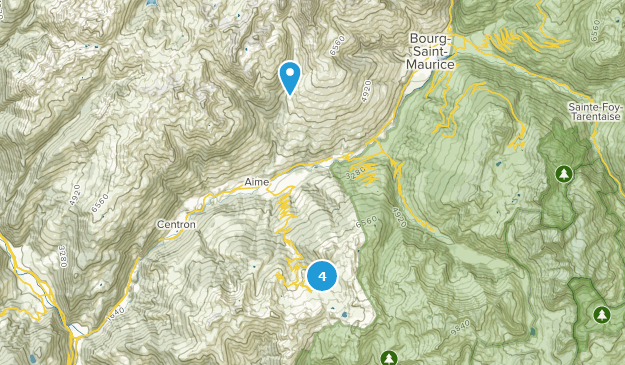 La Plagne Tarentaise, Auvergne-Rhône-Alpes Map
