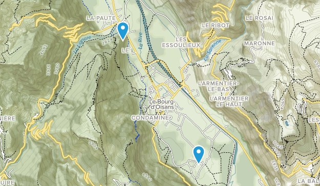 Le Bourg-d'Oisans, Auvergne-Rhône-Alpes Map