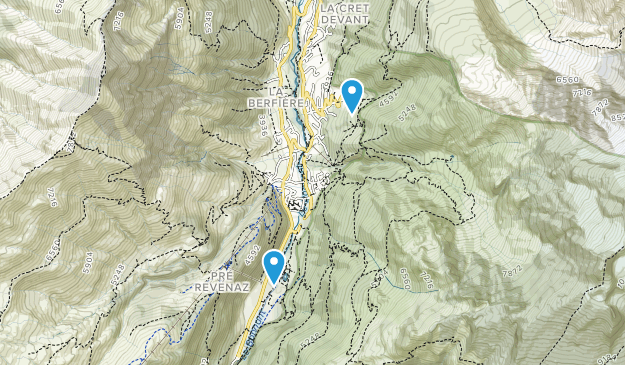 Les Contamines-Montjoie, Auvergne-Rhône-Alpes Map