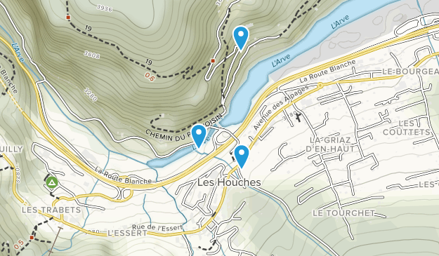 Les Houches, Auvergne-Rhône-Alpes Map