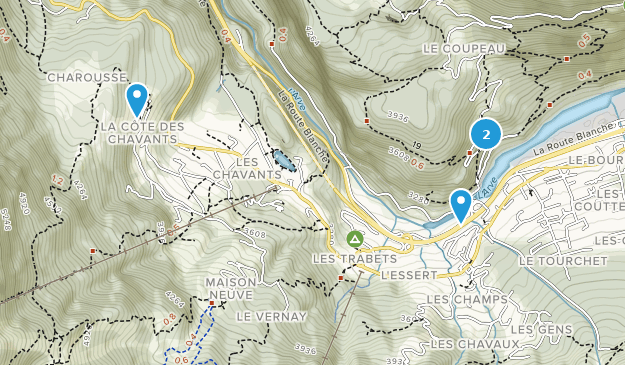 Les Houches, Auvergne-Rhône-Alpes Map