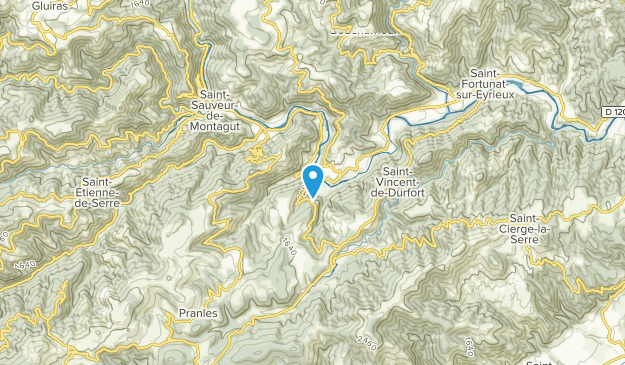Les Ollières-sur-Eyrieux, Auvergne-Rhône-Alpes Map