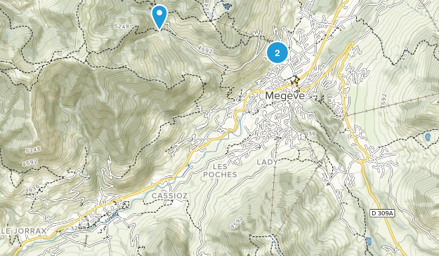 Megève, Auvergne-Rhône-Alpes Map