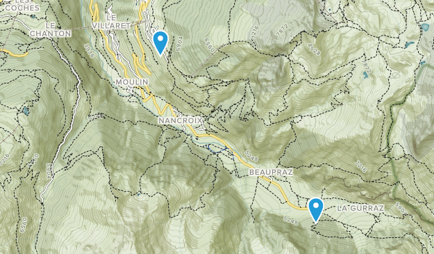 Peisey-Nancroix, Auvergne-Rhône-Alpes Map