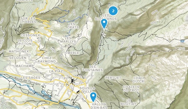 Samoëns, Auvergne-Rhône-Alpes Map