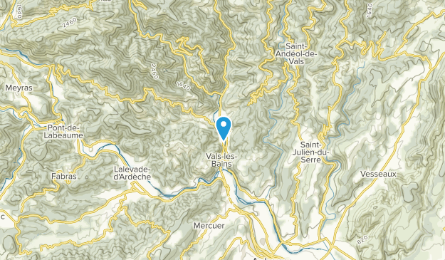 Vals-les-Bains, Auvergne-Rhône-Alpes Map