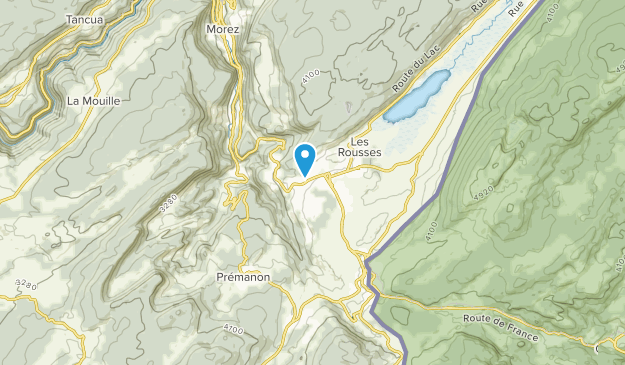 Les Rousses, Bourgogne-Franche-Comté Map