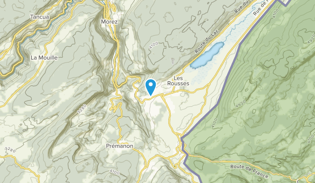 Les Rousses, Bourgogne-Franche-Comté Map