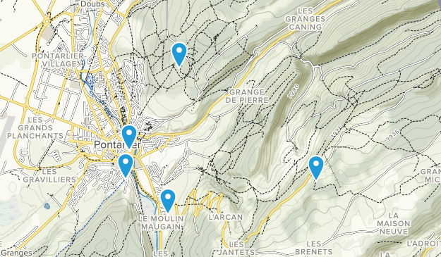 Pontarlier, Bourgogne-Franche-Comté Map