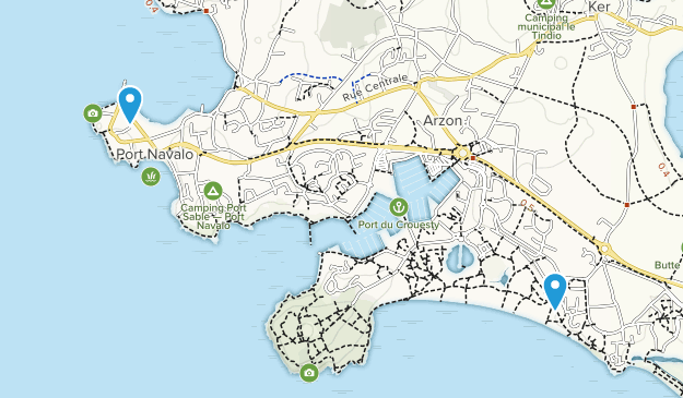 Arzon, Brittany Map