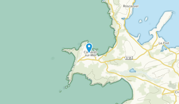 Camaret-sur-Mer, Brittany Map