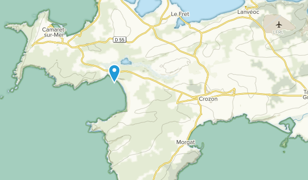 Crozon, Brittany Map