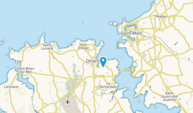Dinard, Brittany Map