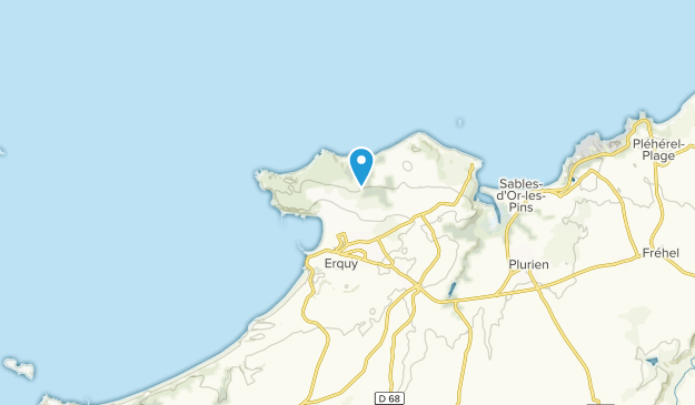 Erquy, Brittany Map