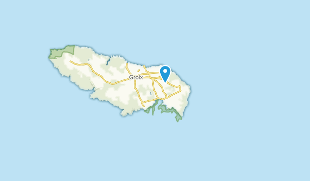 Groix, Brittany Map