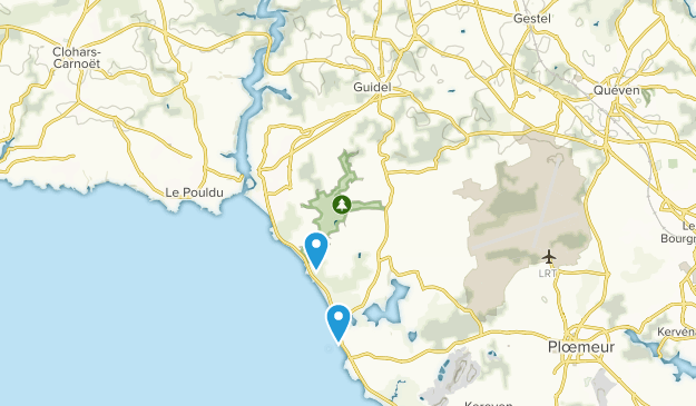 Guidel, Brittany Map