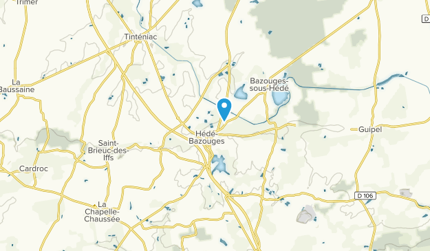 Hédé-Bazouges, Brittany Map