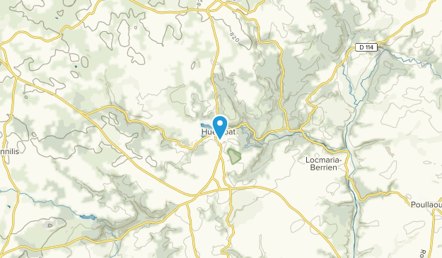 Huelgoat, Brittany Map