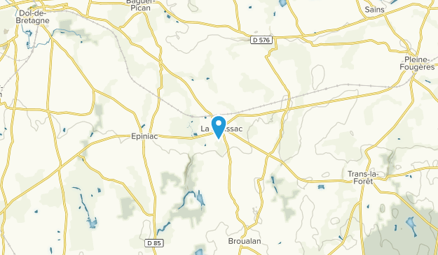 La Boussac, Brittany Map