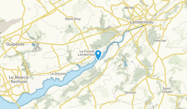 La Forest-Landerneau, Brittany Map