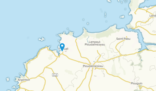 Lampaul-Ploudalmézeau, Brittany Map