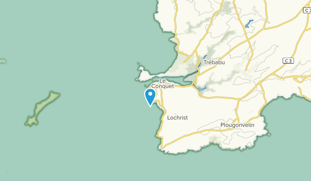 Le Conquet, Brittany Map
