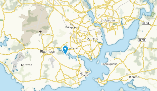 Lorient, Brittany Map
