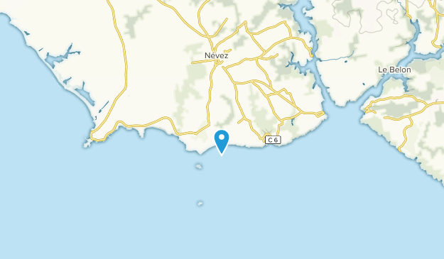 Névez, Brittany Map
