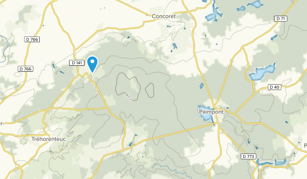 Paimpont, Brittany Map