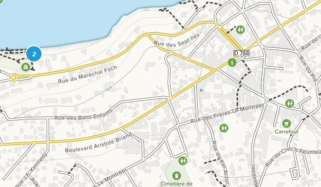 Perros-Guirec, Brittany Map