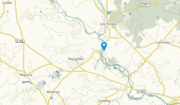 Pleugriffet, Brittany Map