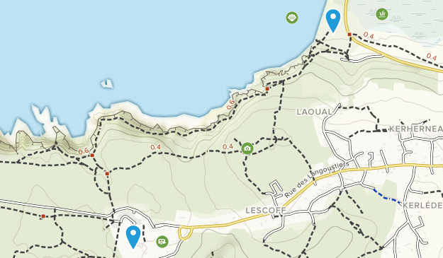 Plogoff, Brittany Map