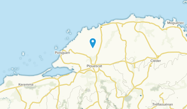 Plouescat, Brittany Map