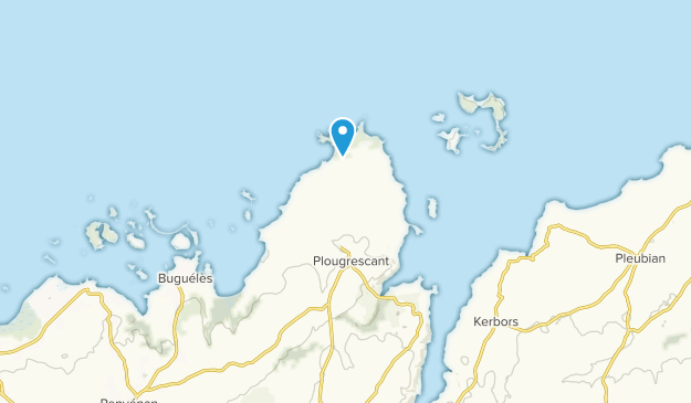 Plougrescant, Brittany Map
