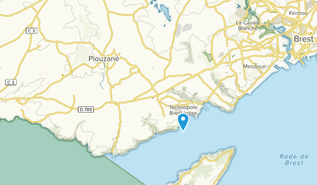 Plouzané, Brittany Map