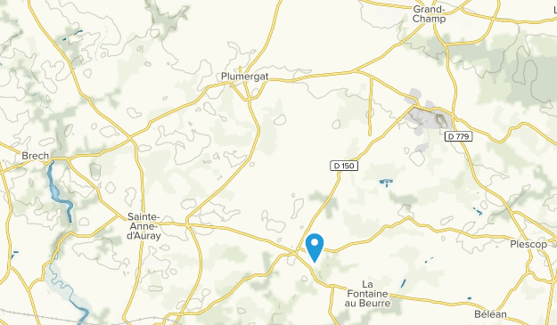 Plumergat, Brittany Map
