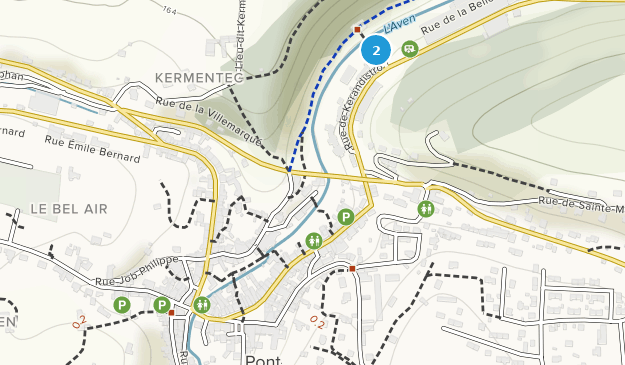 Pont-Aven, Brittany Map