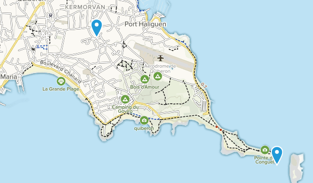 Quiberon, Brittany Map