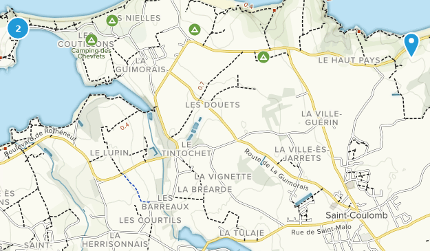 Saint-Coulomb, Brittany Map