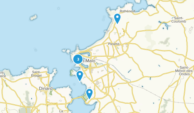Saint-Malo, Brittany Map