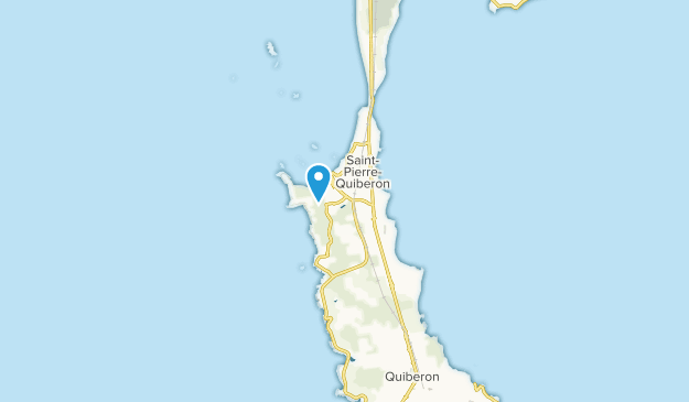 Saint-Pierre-Quiberon, Brittany Map