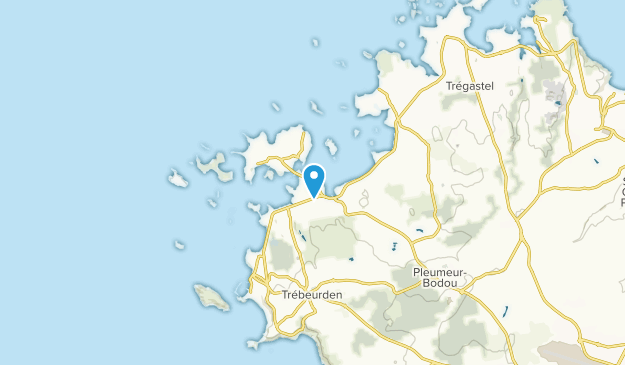 Trébeurden, Brittany Map