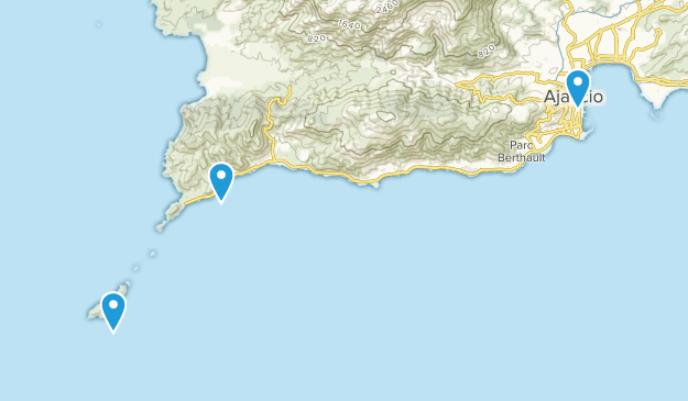 Ajaccio, Corsica Map