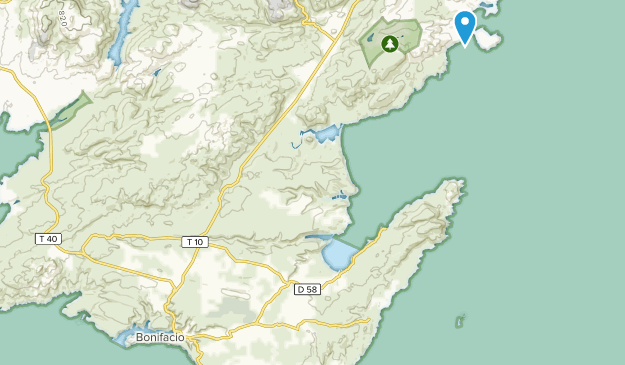 Bonifacio, Corsica Map