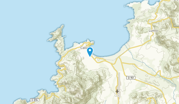 Calvi, Corsica Map