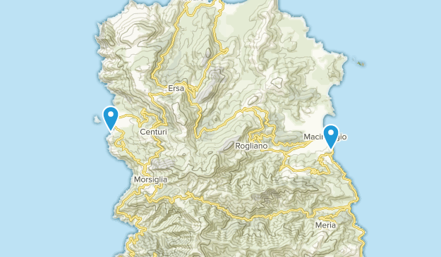 Centuri, Corsica Map