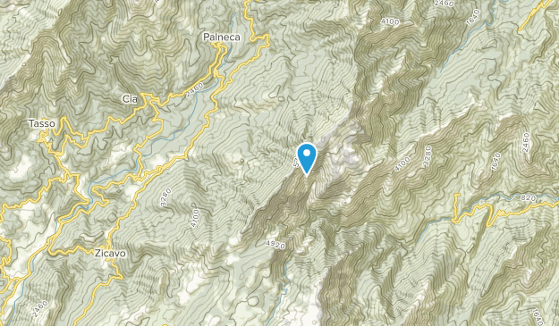 Cozzano, Corsica Map