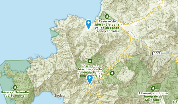 Galéria, Corsica Map